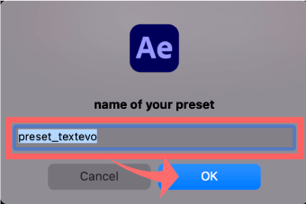 After Effects 無料 スクリプト TextEvo 2 Presets name 登録 方法